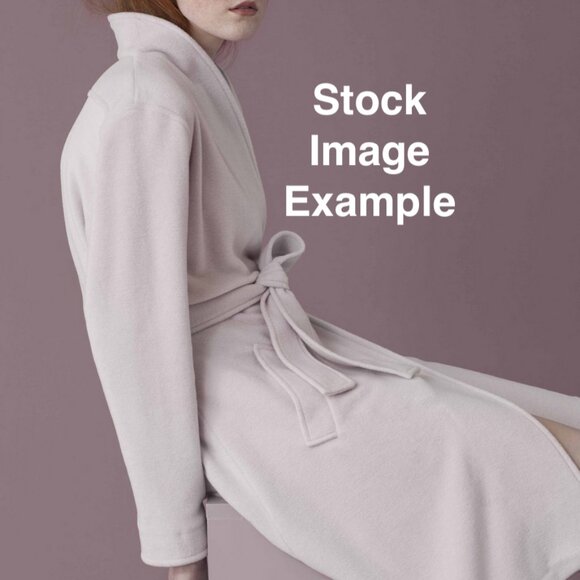 NWT Pluto Women’s Elena Gray Short Robe Sleepwear Winter Size US Medium, EU 40 - Picture 3 of 13